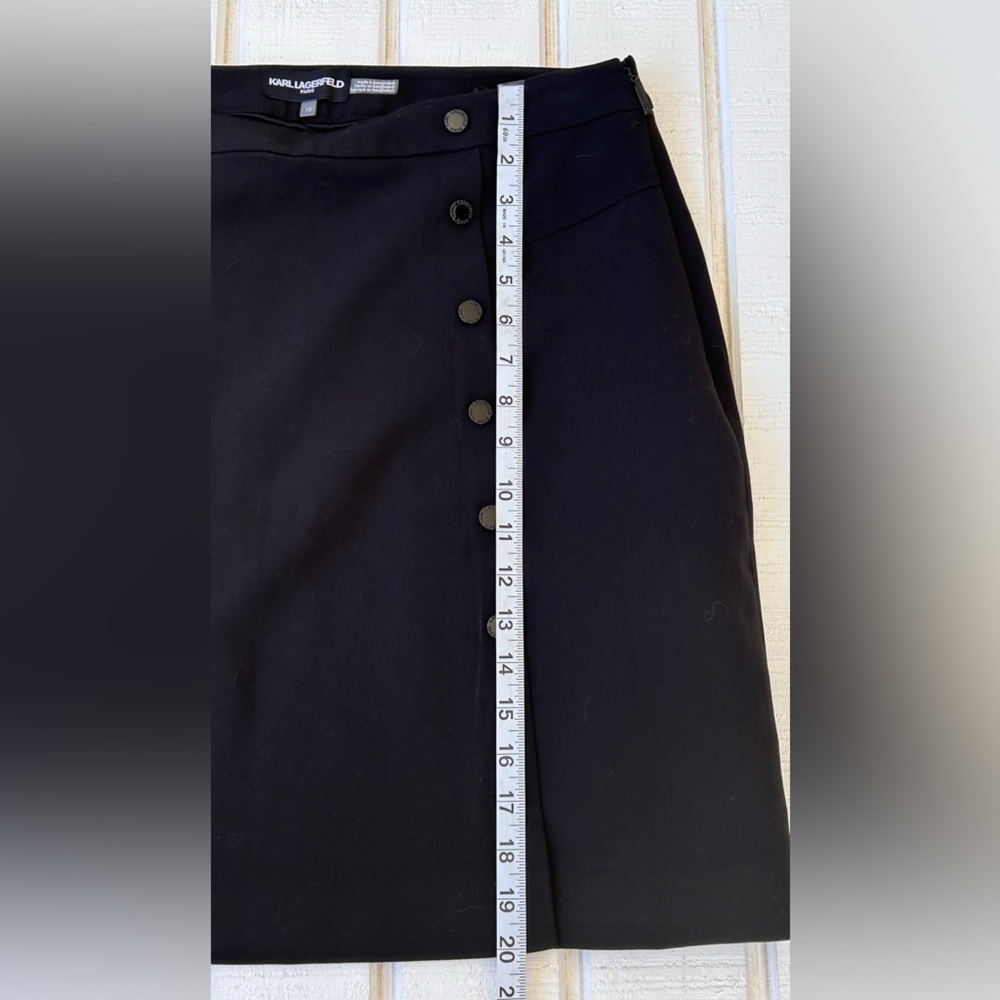 Karl Lagerfeld Paris Women’s Pencil High-Waisted Skirt Double Breasted Style 10 - Picture 12 of 12